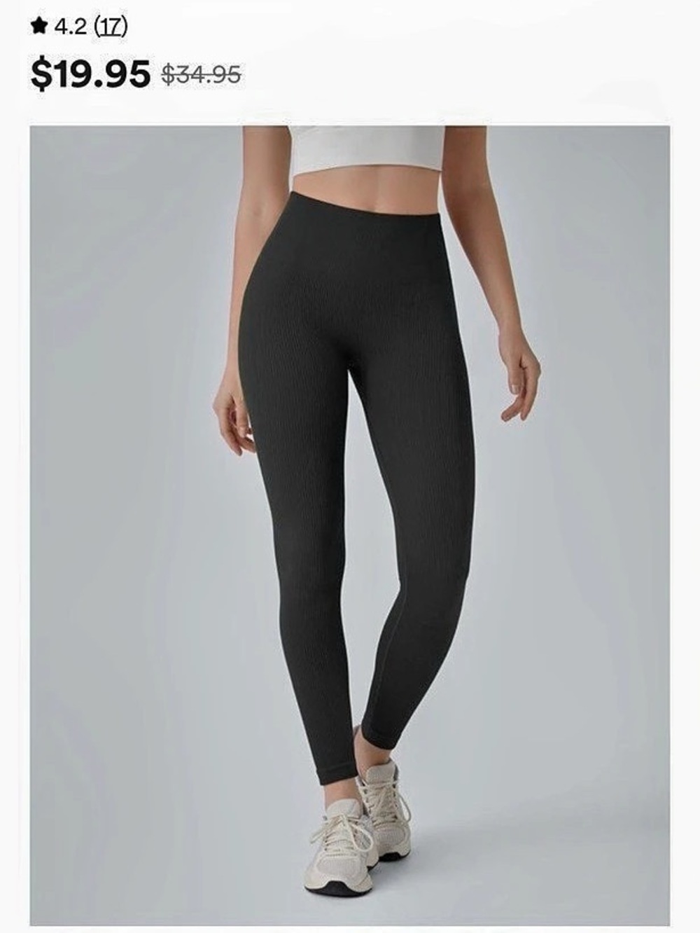 Halara Seamless Flow High Waisted Tummy Control Butt Lifting 7/8 Yoga Leggings